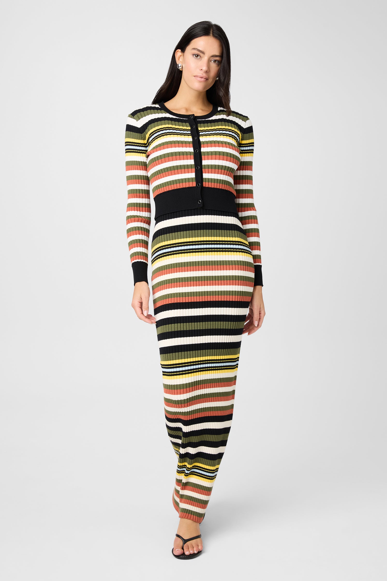 Joey Long Sleeve Crop Cardigan - Toccin