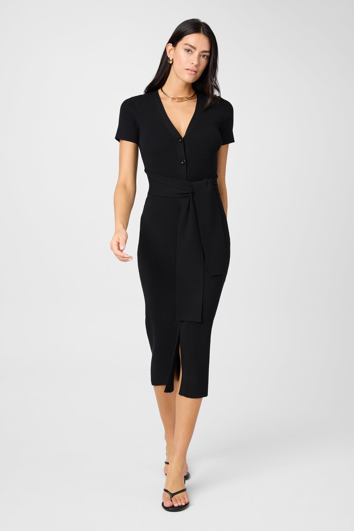 Agnes Tie Front  Dress - Toccin