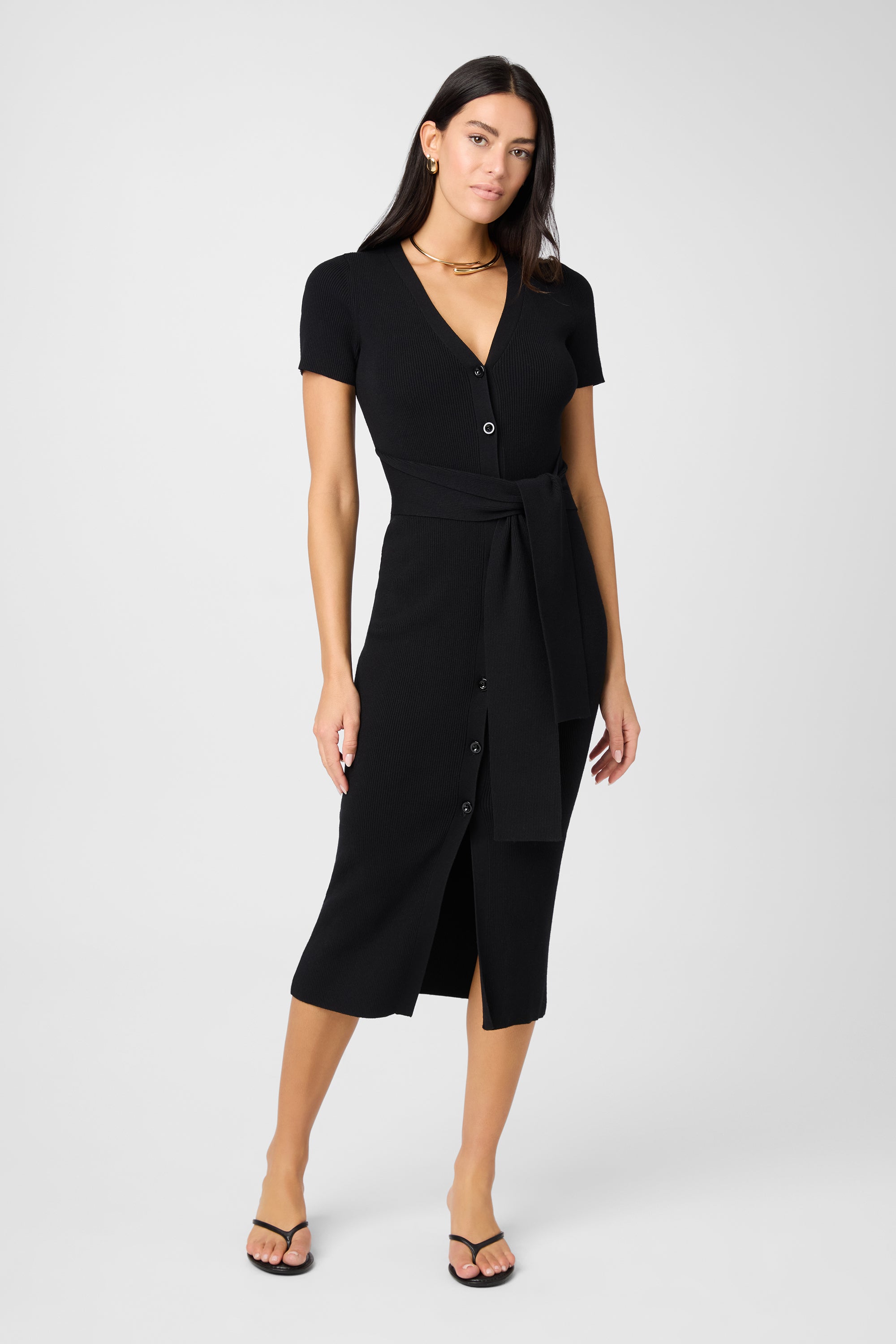 Agnes Tie Front  Dress - Toccin