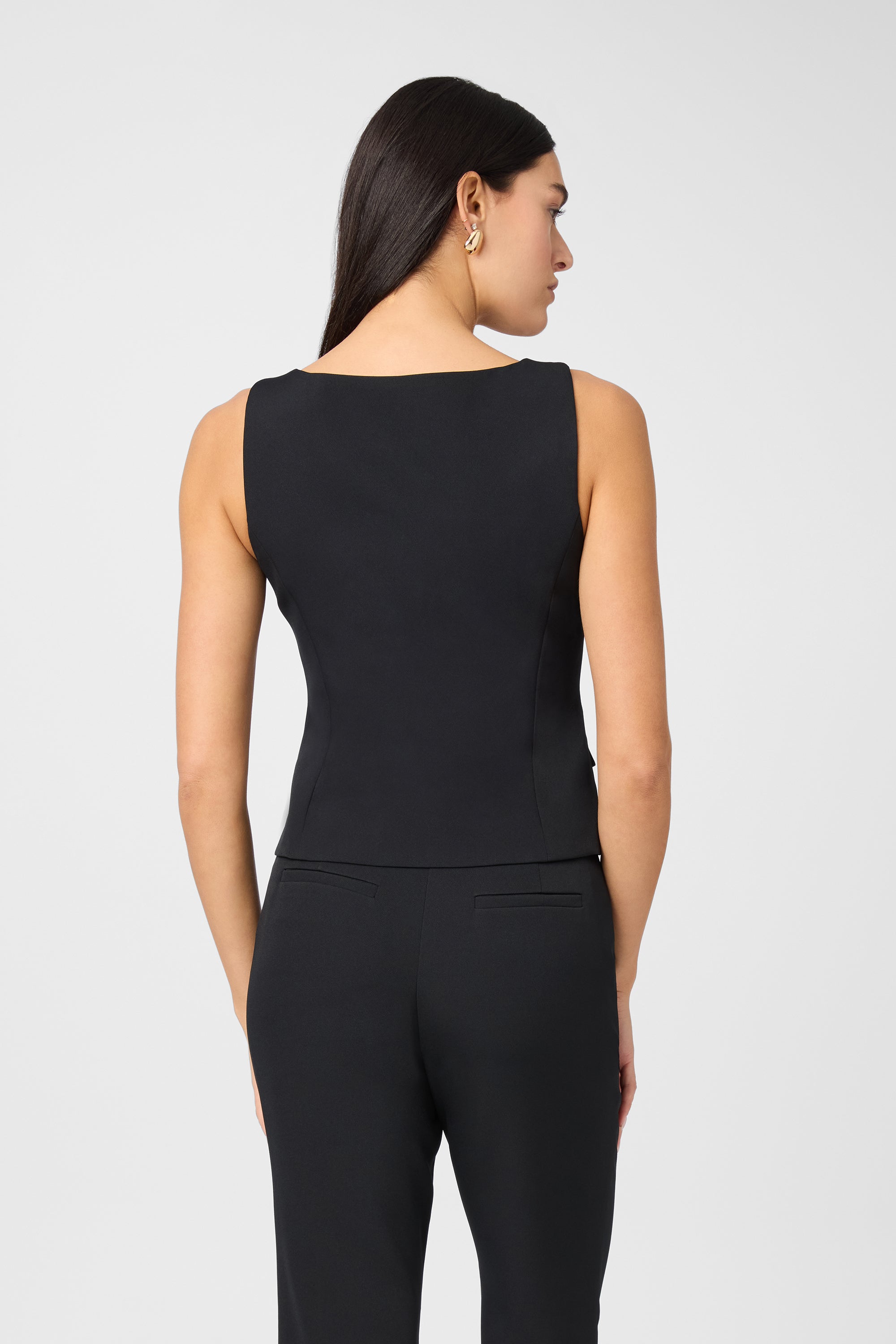 Essential Georgia Tailored Vest Top - Toccin