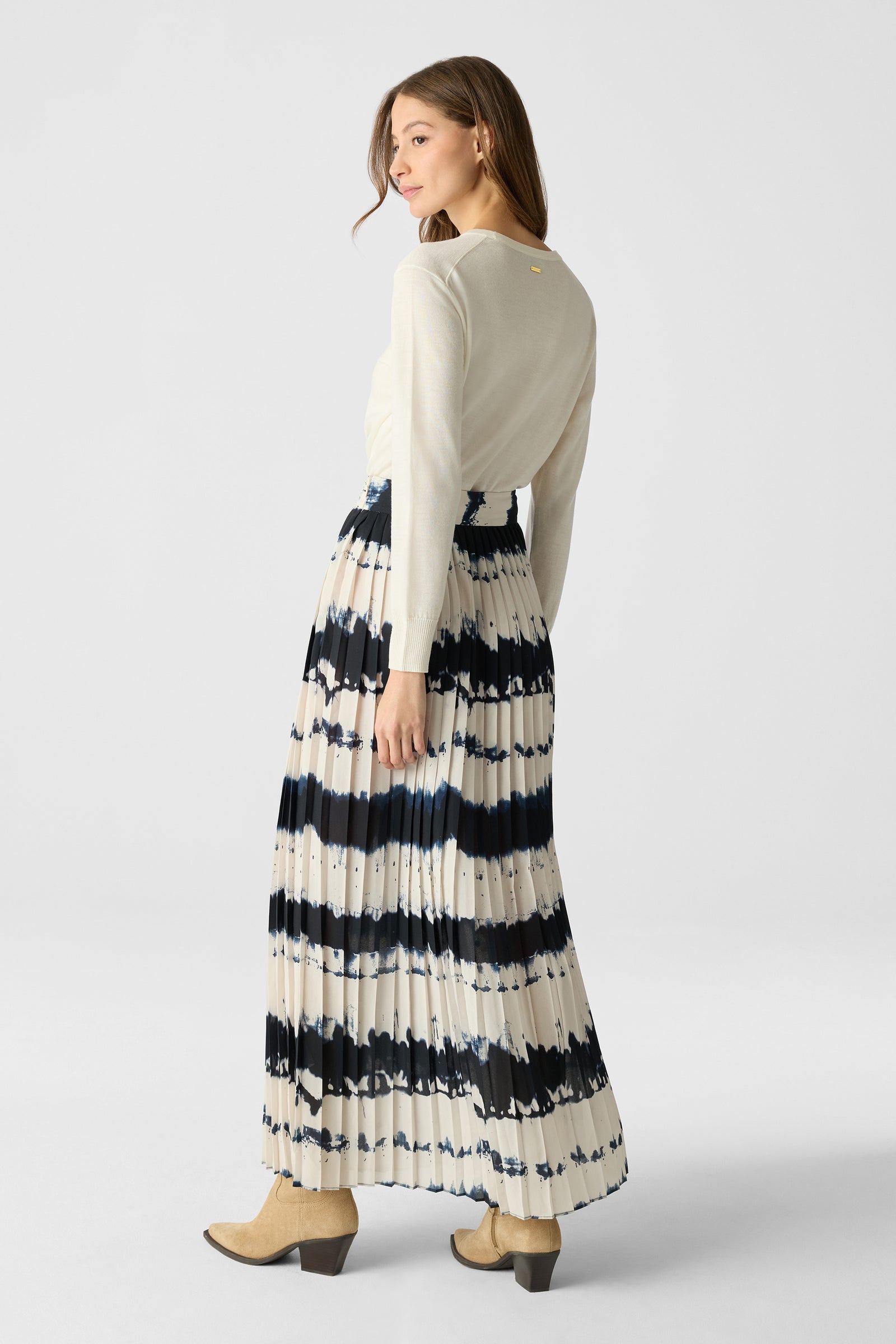 DILLON PLEATED MIDI SKIRT