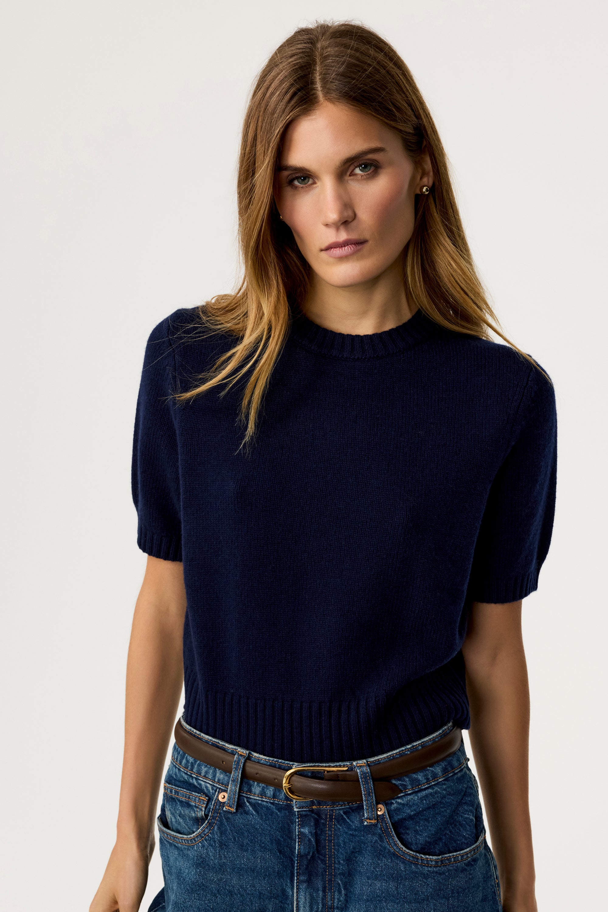 Elsie Sweater & Rita Cardigan, Navy - Toccin