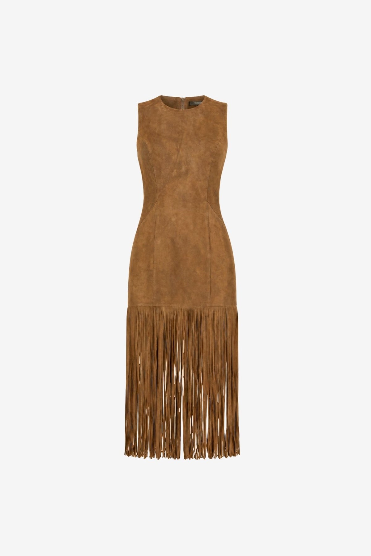 ESTHER SEAMED MINI DRESS WITH FRINGE