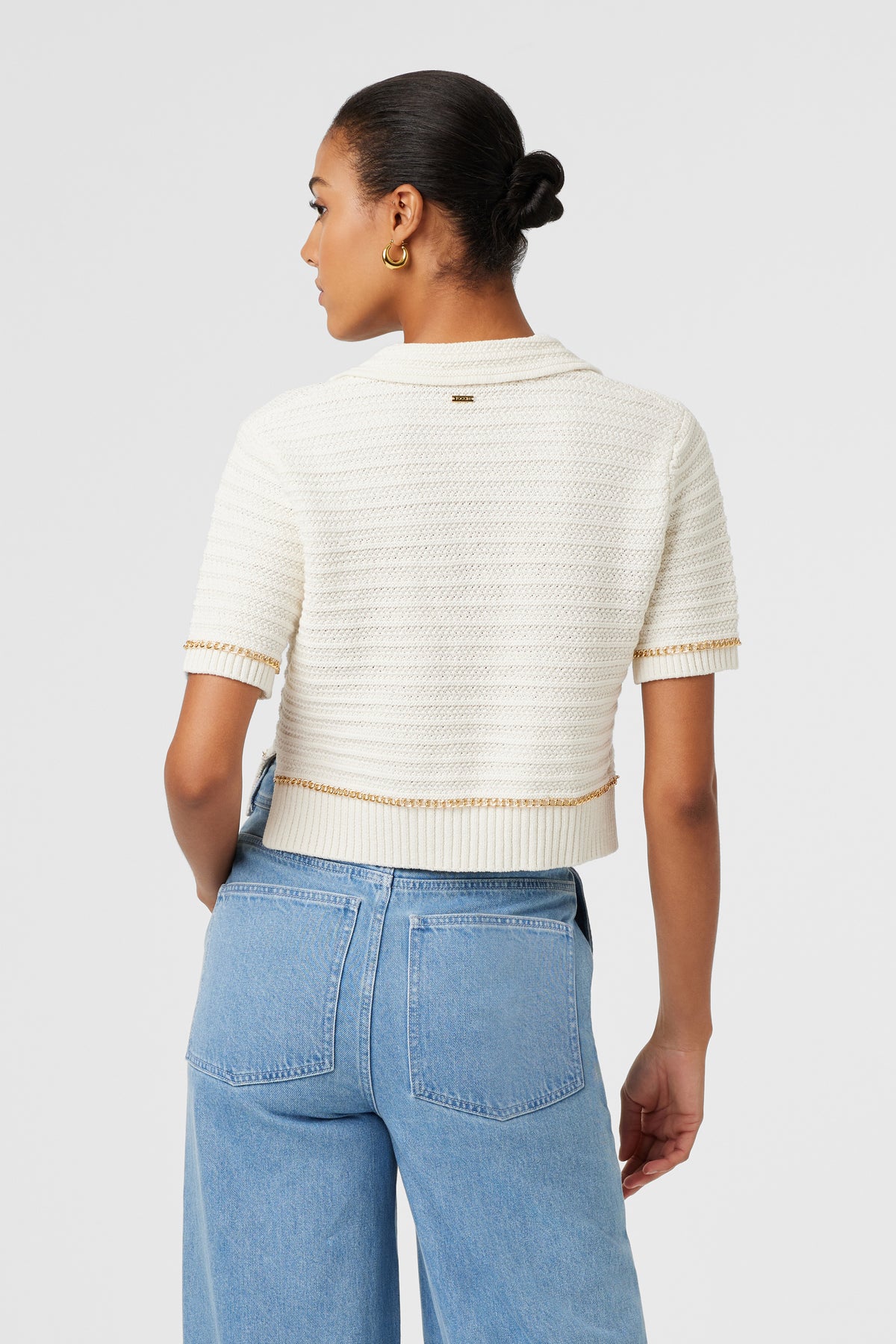 Essie Fine Knit Polo Tee - Toccin