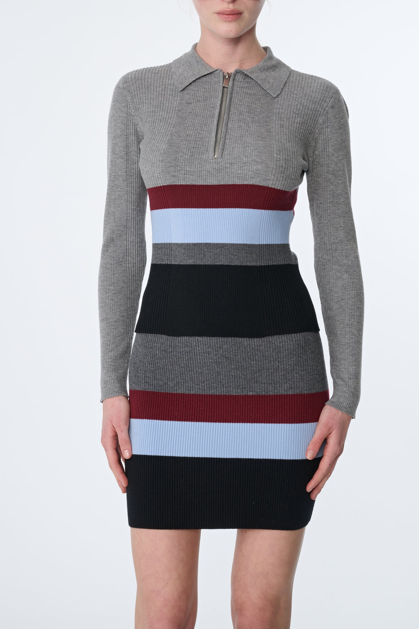 FAYE LONG SLEEVE HALF ZIP POLO