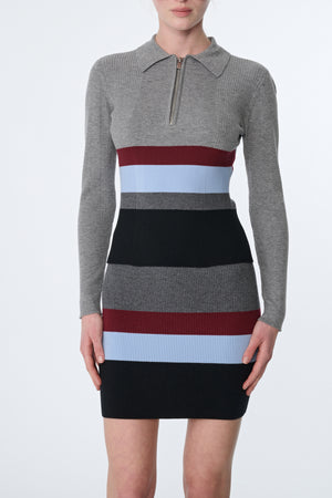 FAYE LONG SLEEVE HALF ZIP POLO