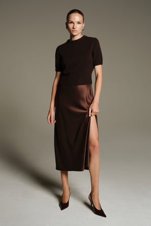 FLEUR COMBO MIDI DRESS - Toccin