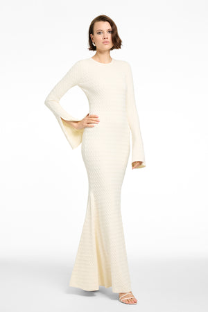 FRANCESCA FLARE SLEEVE MAXI DRESS - Toccin