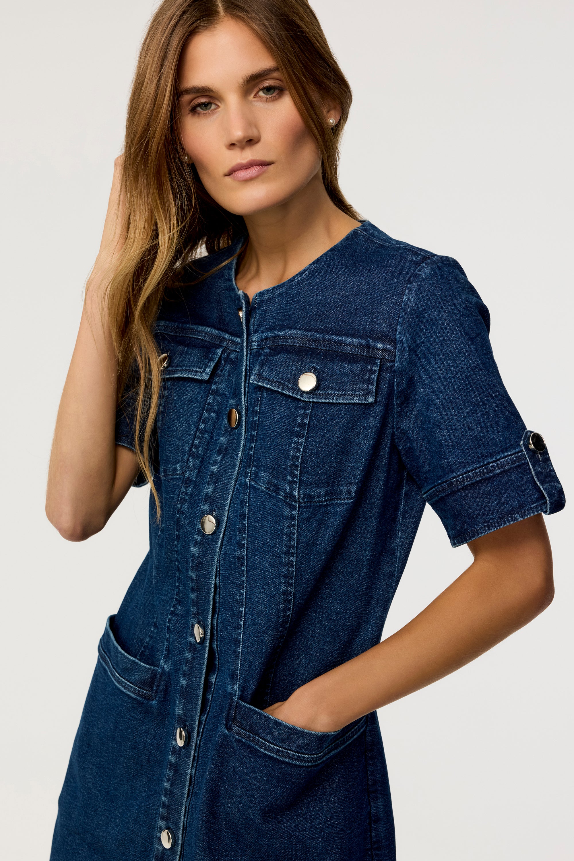 Gale Denim Mini Dress