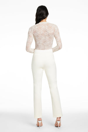 GISELLE TIE-FRONT LONG SLEEVE BODYSUIT - Toccin