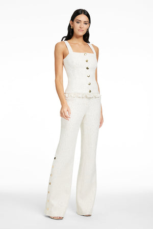GRACIE BUTTON DETAIL PANT - Toccin