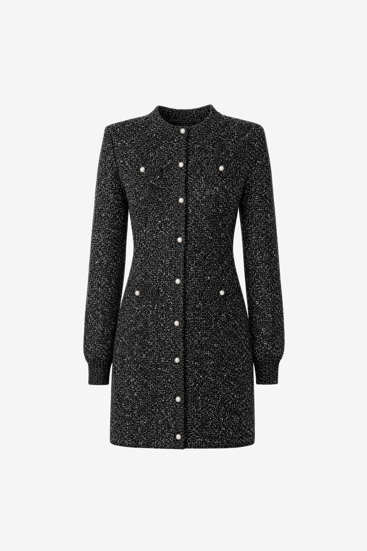 HARRIET BUTTON-FRONT MINI DRESS