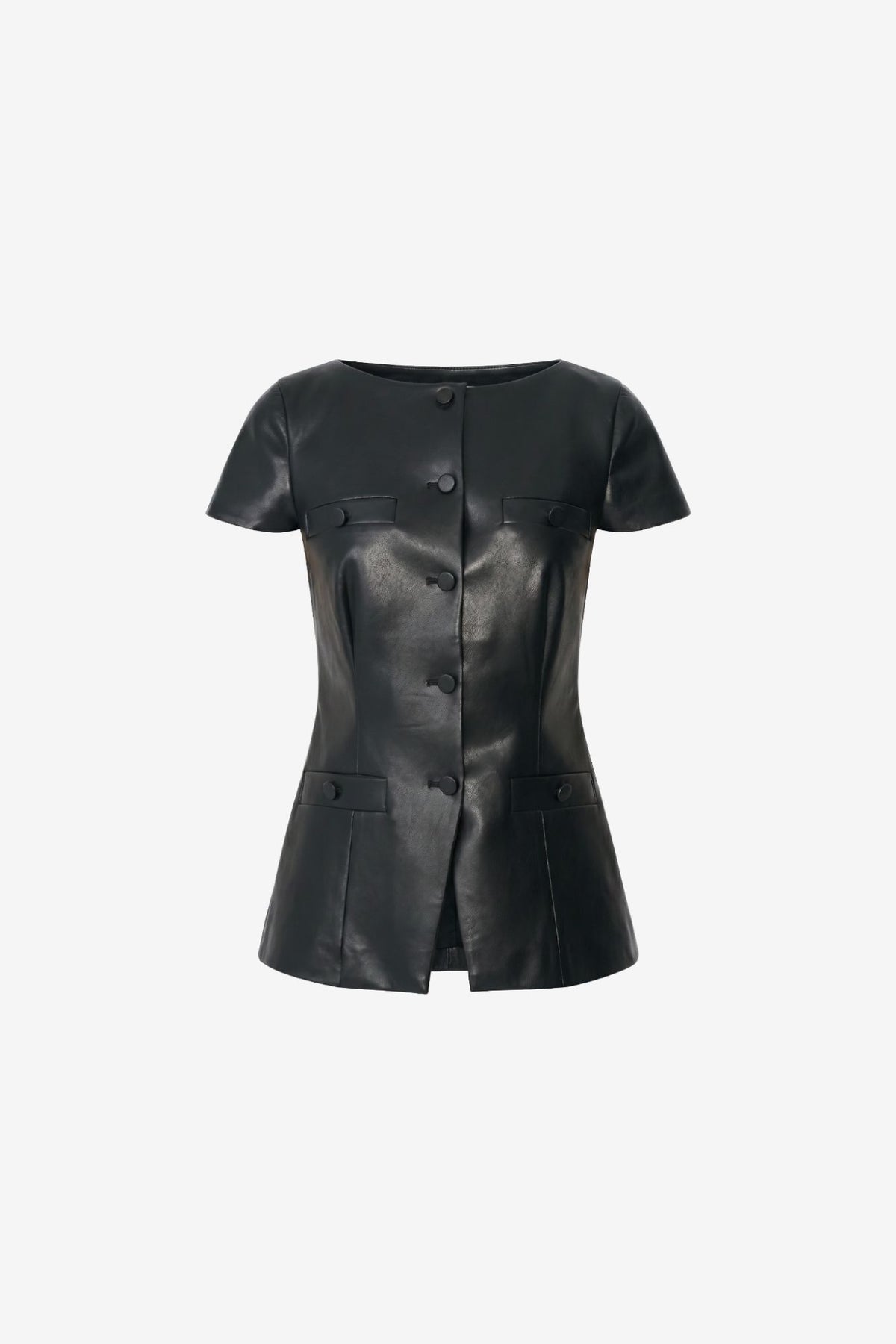 ILYA SHORT SLEEVE BUTTON-FRONT VEST