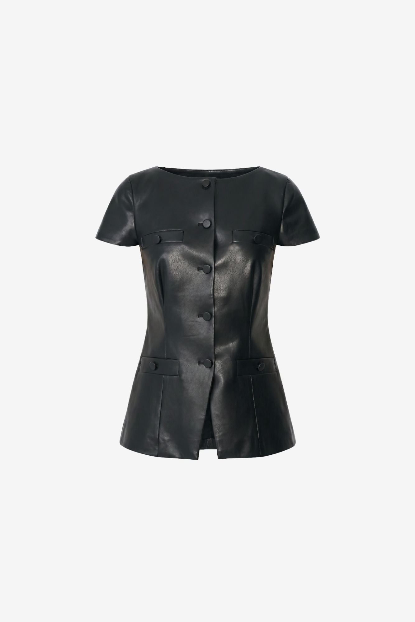 ILYA SHORT SLEEVE BUTTON-FRONT VEST