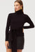 Brielle Tie-front Long Sleeve Turtleneck - Toccin