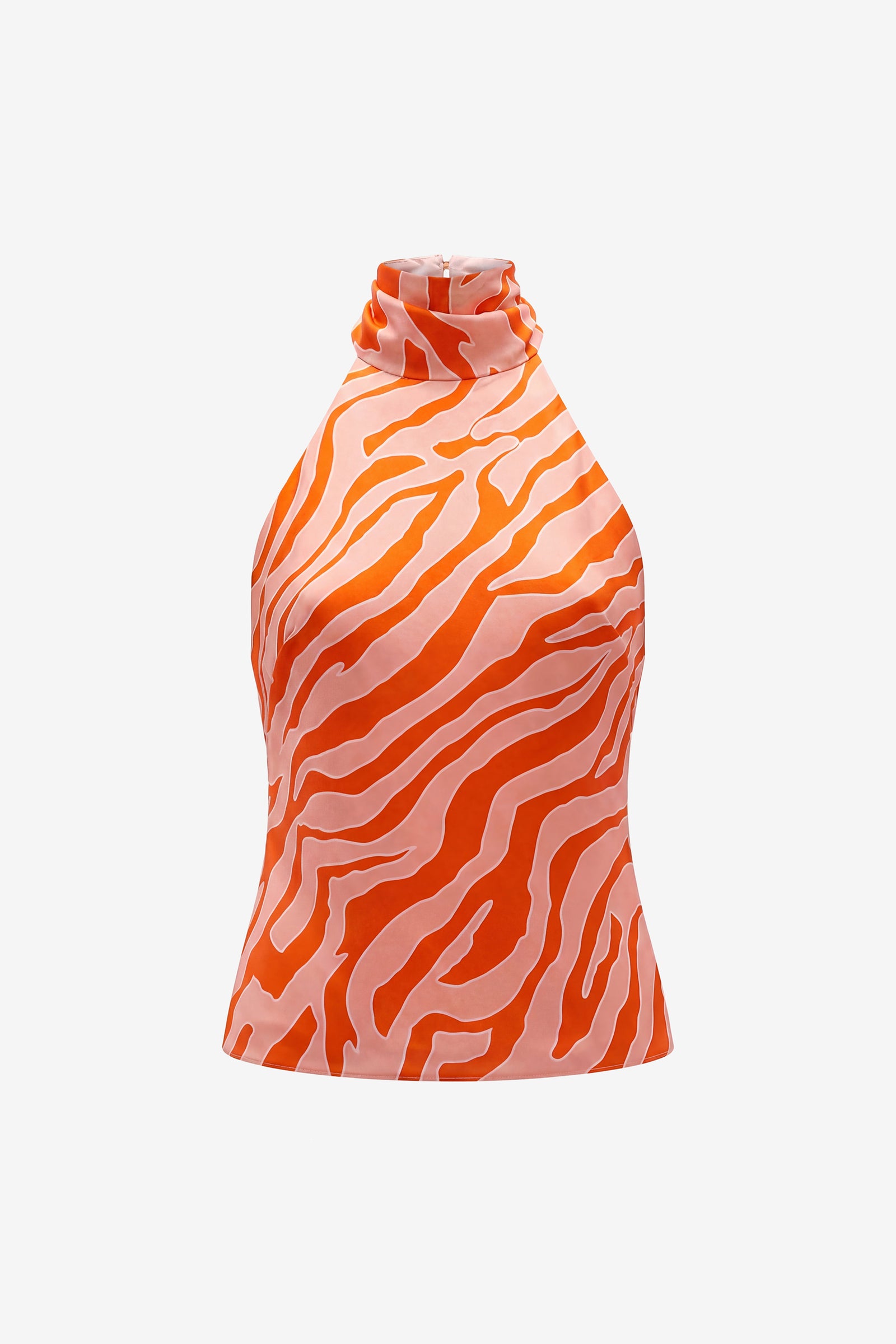IZZIE HALTER NECK BACKLESS TOP - Toccin