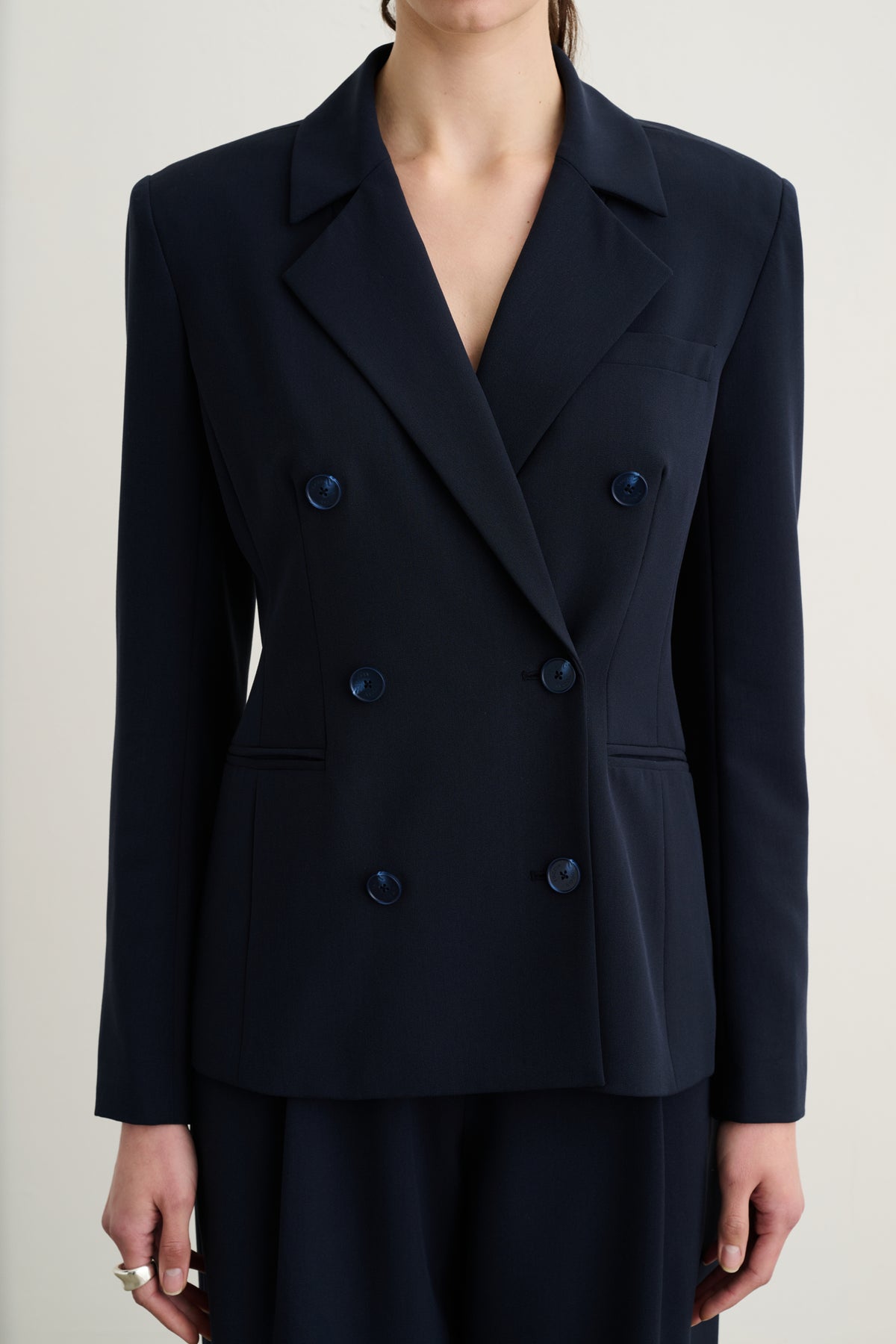 JAZMIN DOUBLE BREASTED BLAZER - Toccin