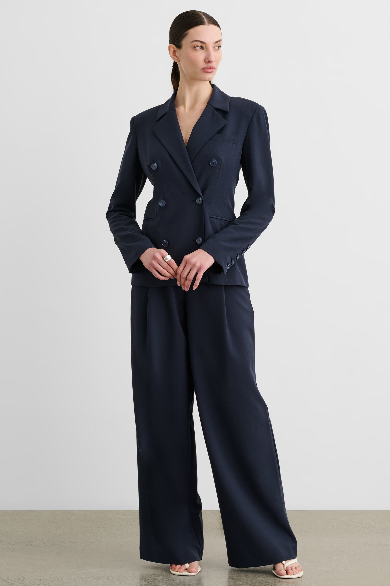 JAZMIN DOUBLE BREASTED BLAZER - Toccin