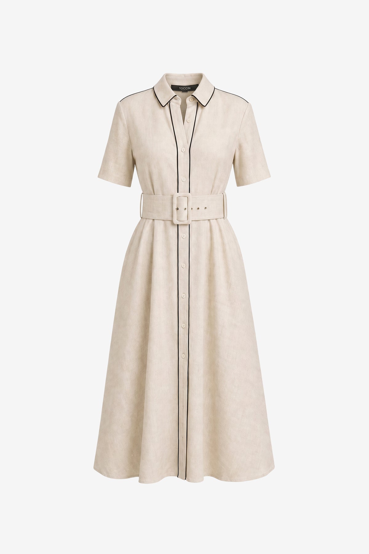 JEAN SHORT SLEEVE SHIRT DRESS