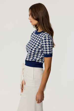 Jules Houndstooth Sweater - Toccin