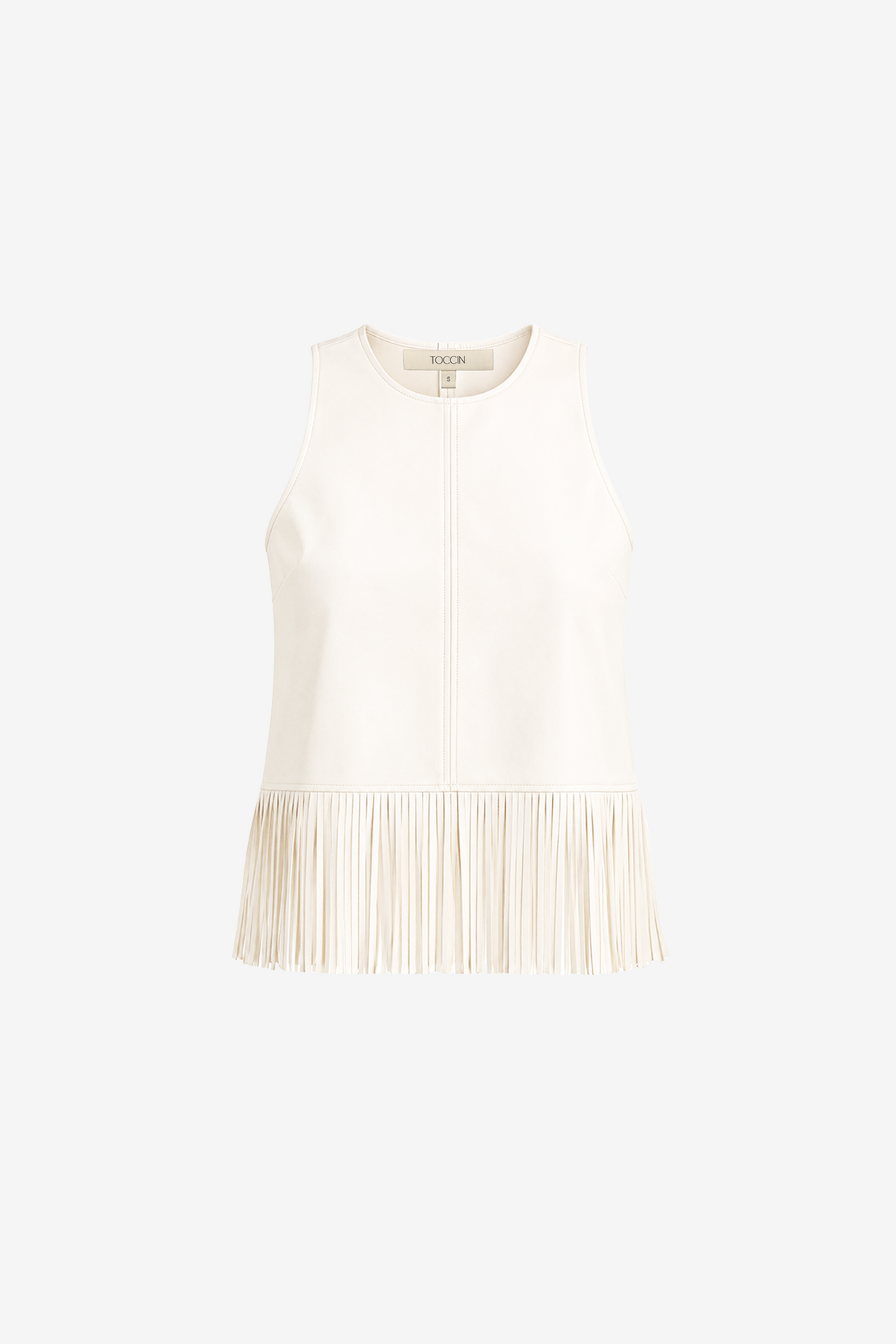 JULIANA RACER TOP WITH FRINGE - Toccin