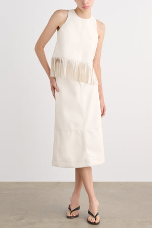 JULIANA RACER TOP WITH FRINGE - Toccin