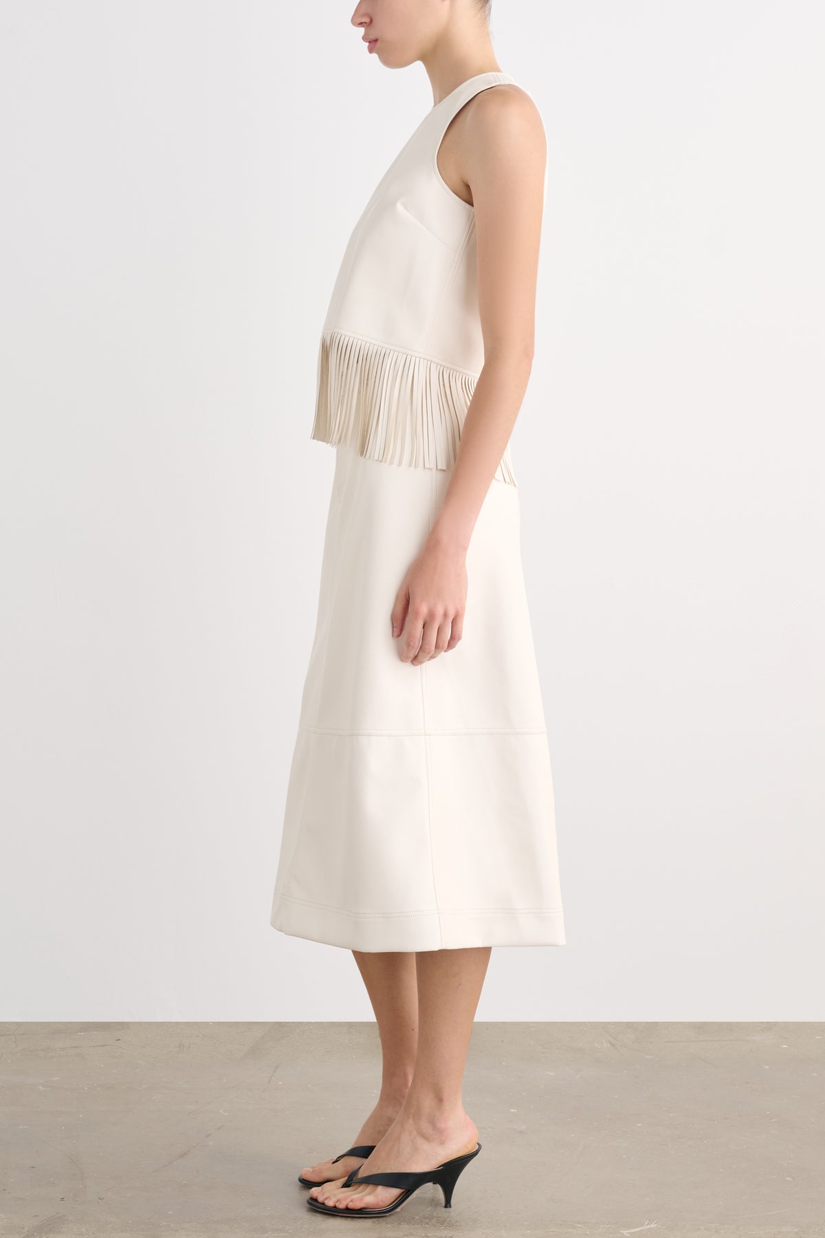 JULIANA RACER TOP WITH FRINGE - Toccin