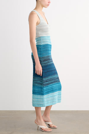 JUSTINE V-NECK MIDI DRESS