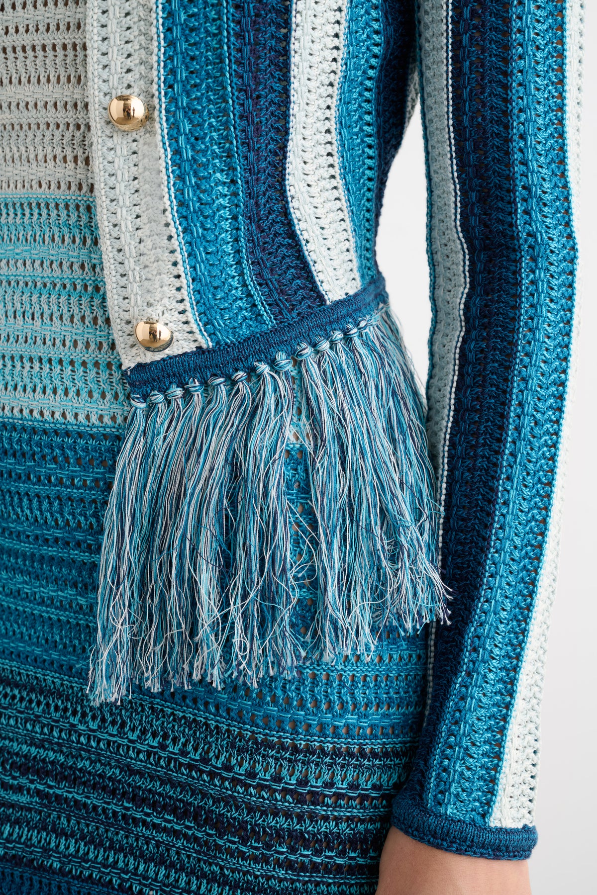 ARDITA CARDIGAN WITH FRINGE - Toccin