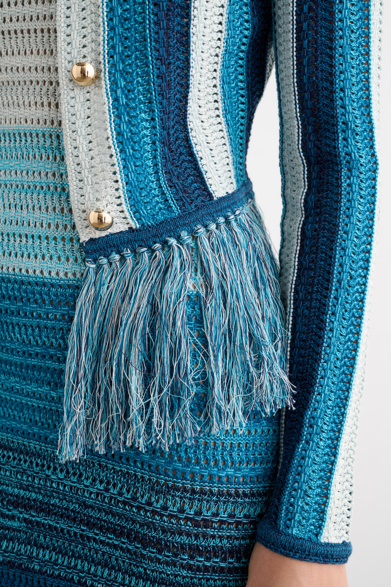 ARDITA CARDIGAN WITH FRINGE - Toccin