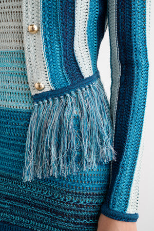 ARDITA CARDIGAN WITH FRINGE - Toccin