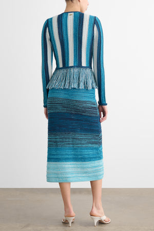 ARDITA CARDIGAN WITH FRINGE - Toccin