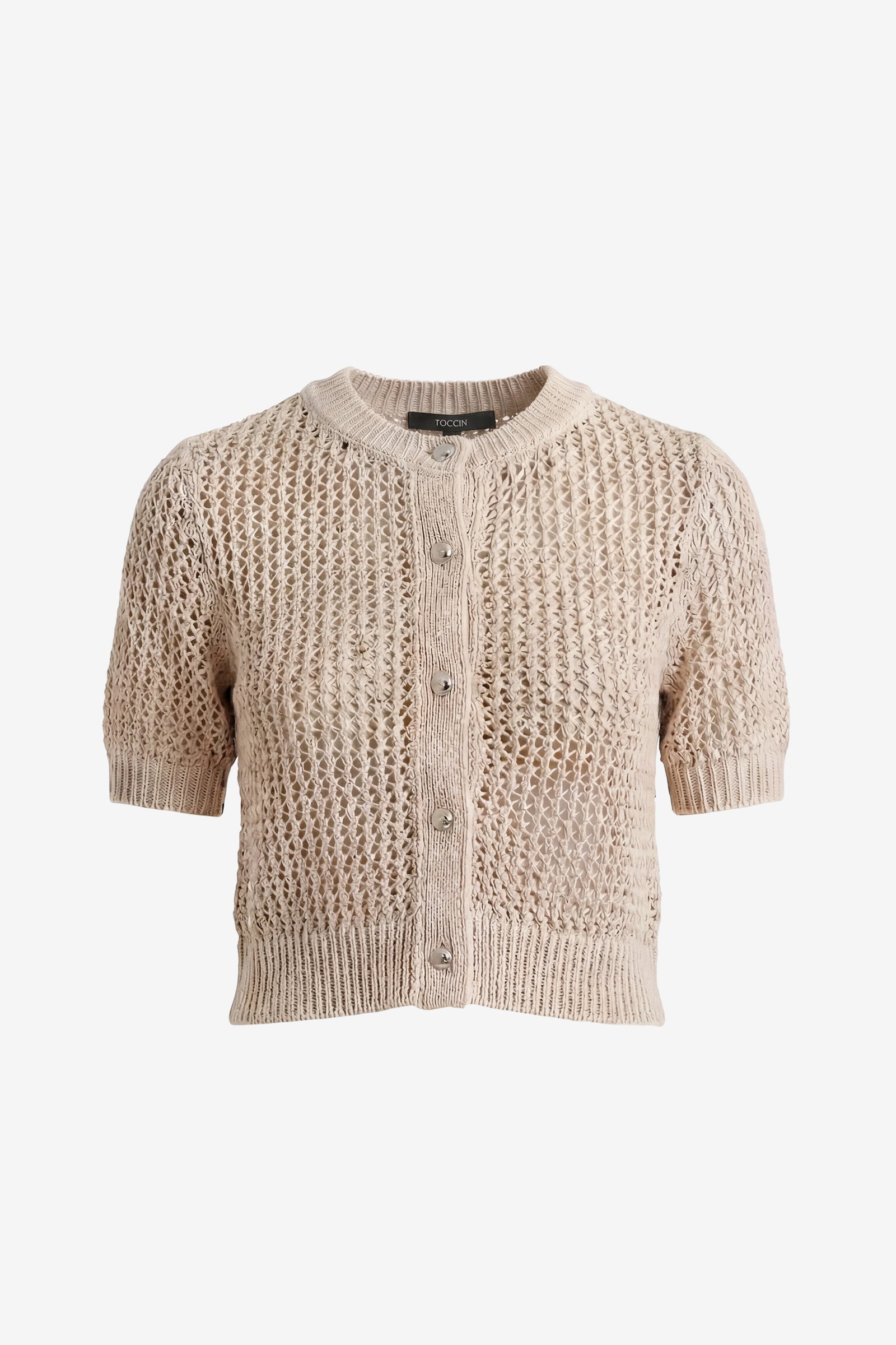 JANICE SHORT SLEEVE CARDIGAN - Toccin