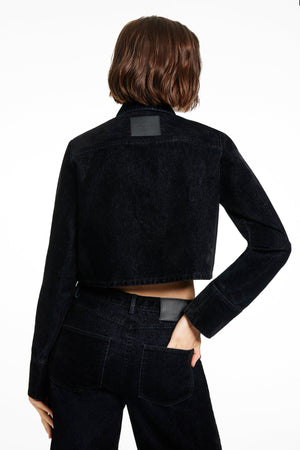 JETTA CROPPED BUTTON-FRONT SHIRT - Toccin