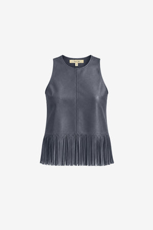 JULIANA RACER TOP WITH FRINGE - Toccin