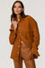 Kali Faux Suede Boyfriend Shirt