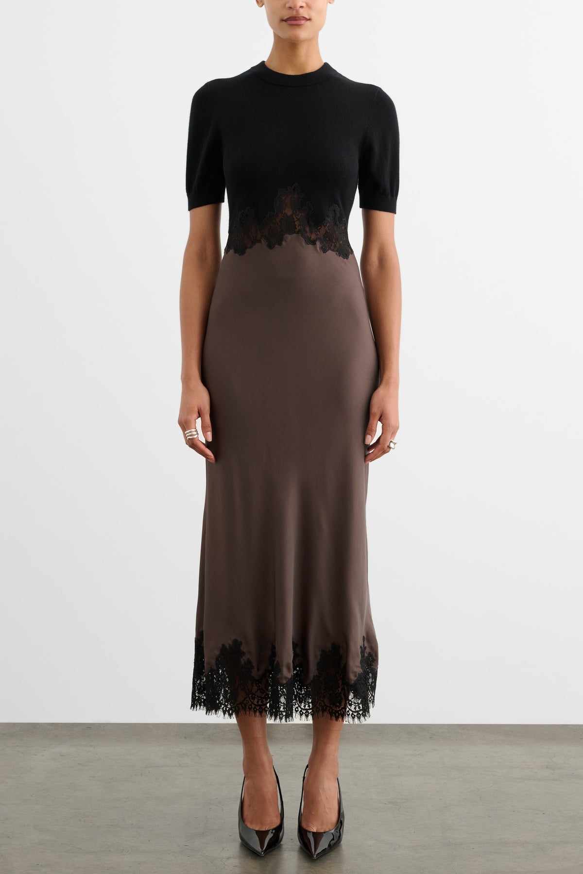 KAYA COMBO MIDI DRESS