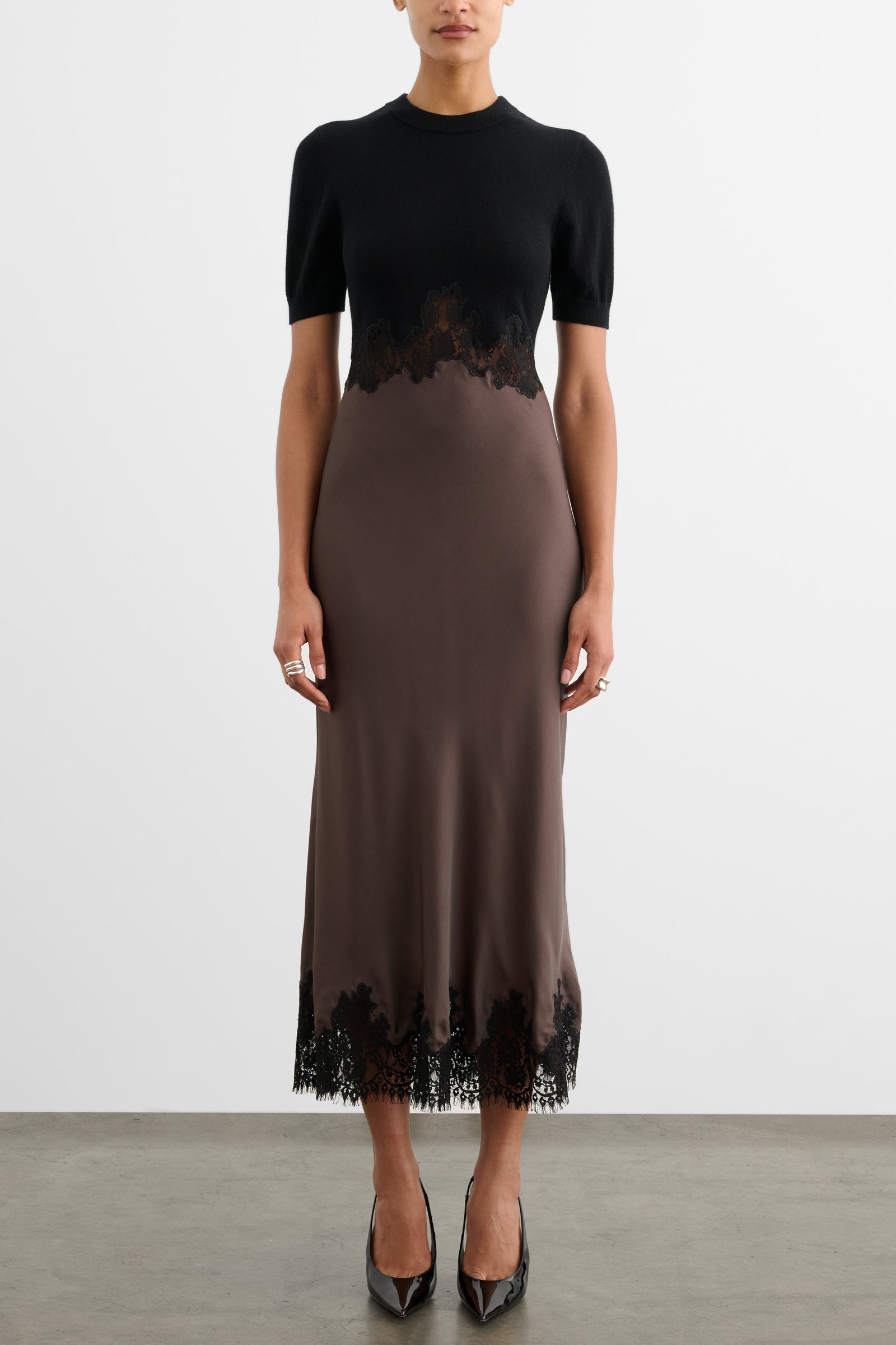 KAYA COMBO MIDI DRESS