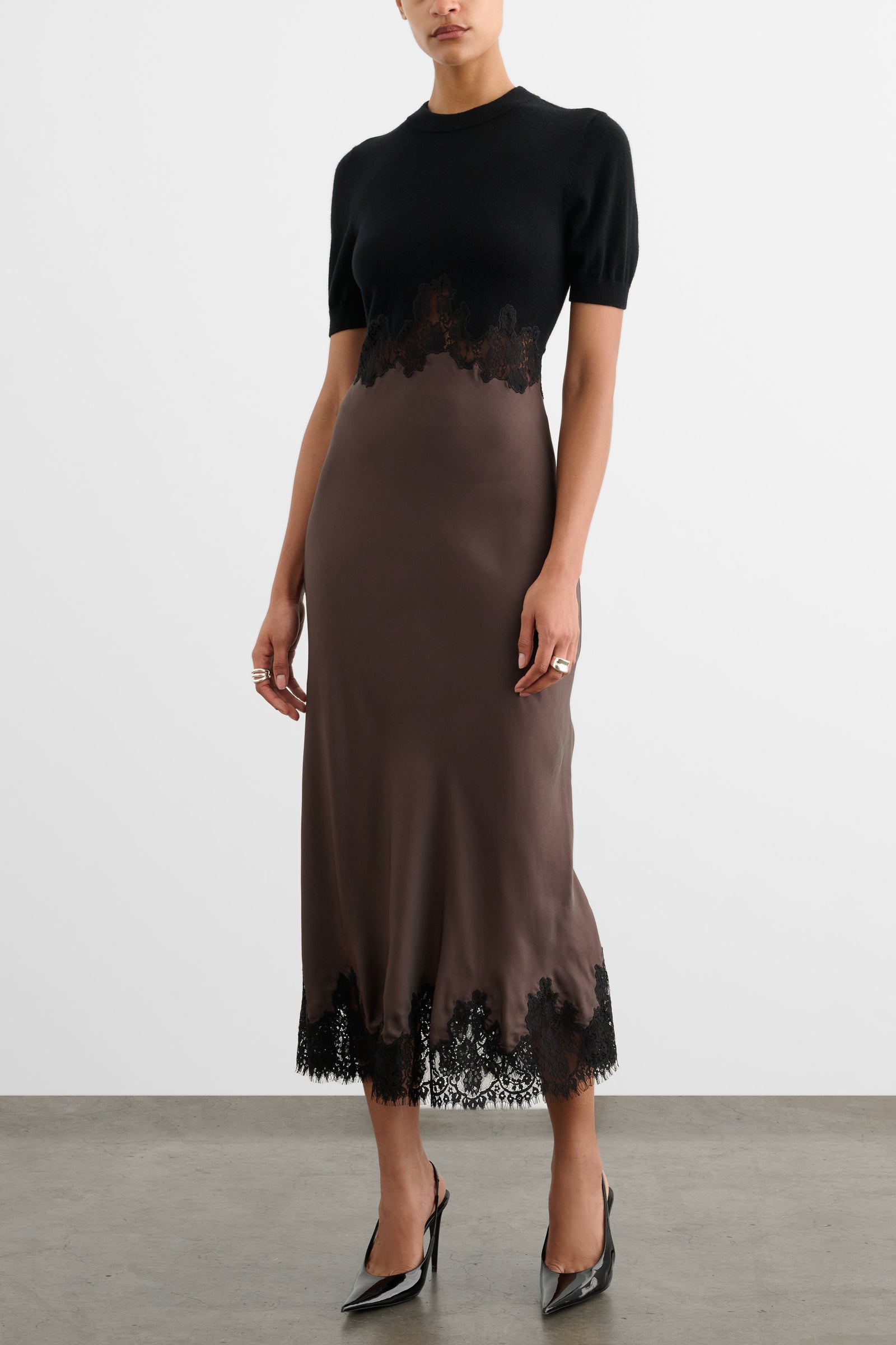 KAYA COMBO MIDI DRESS