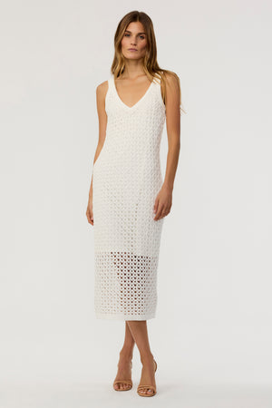 Kayla Crochet Midi Dress - Toccin