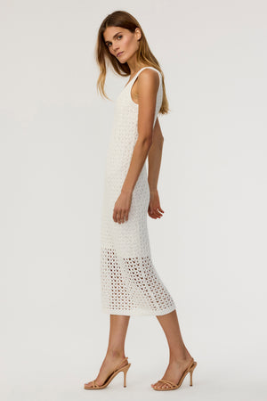 Kayla Crochet Midi Tank Dress