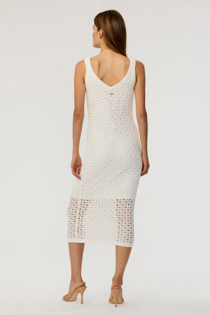 Kayla Crochet Midi Dress - Toccin