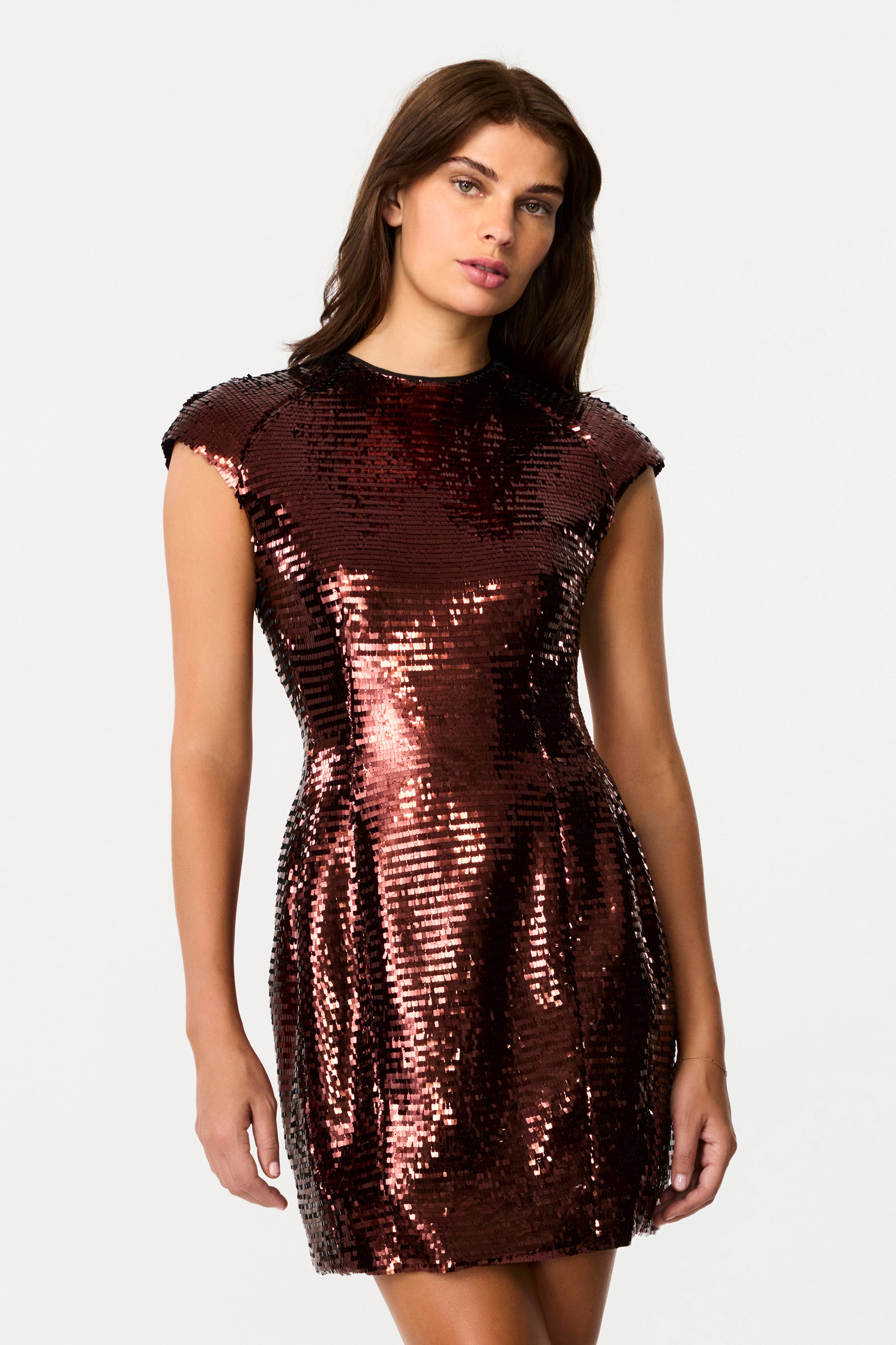 Kristen Sequin Shard Sculpted Dress - Toccin