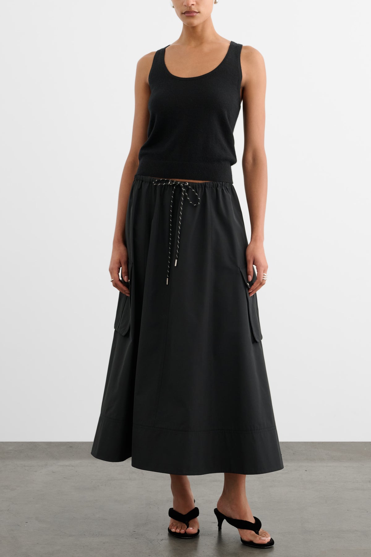 ELODIE DRAWSTRING CARGO SKIRT
