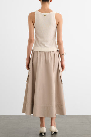 ELODIE DRAWSTRING CARGO SKIRT
