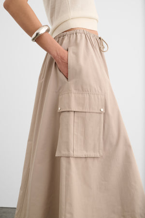 ELODIE DRAWSTRING CARGO SKIRT