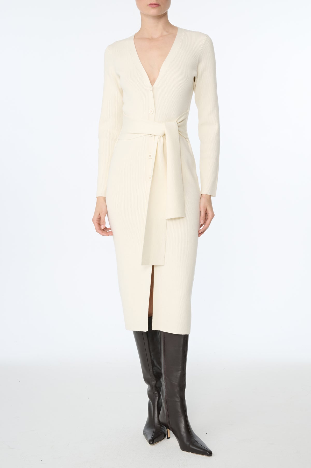 LARA LONG SLEEVE CARDI DRESS