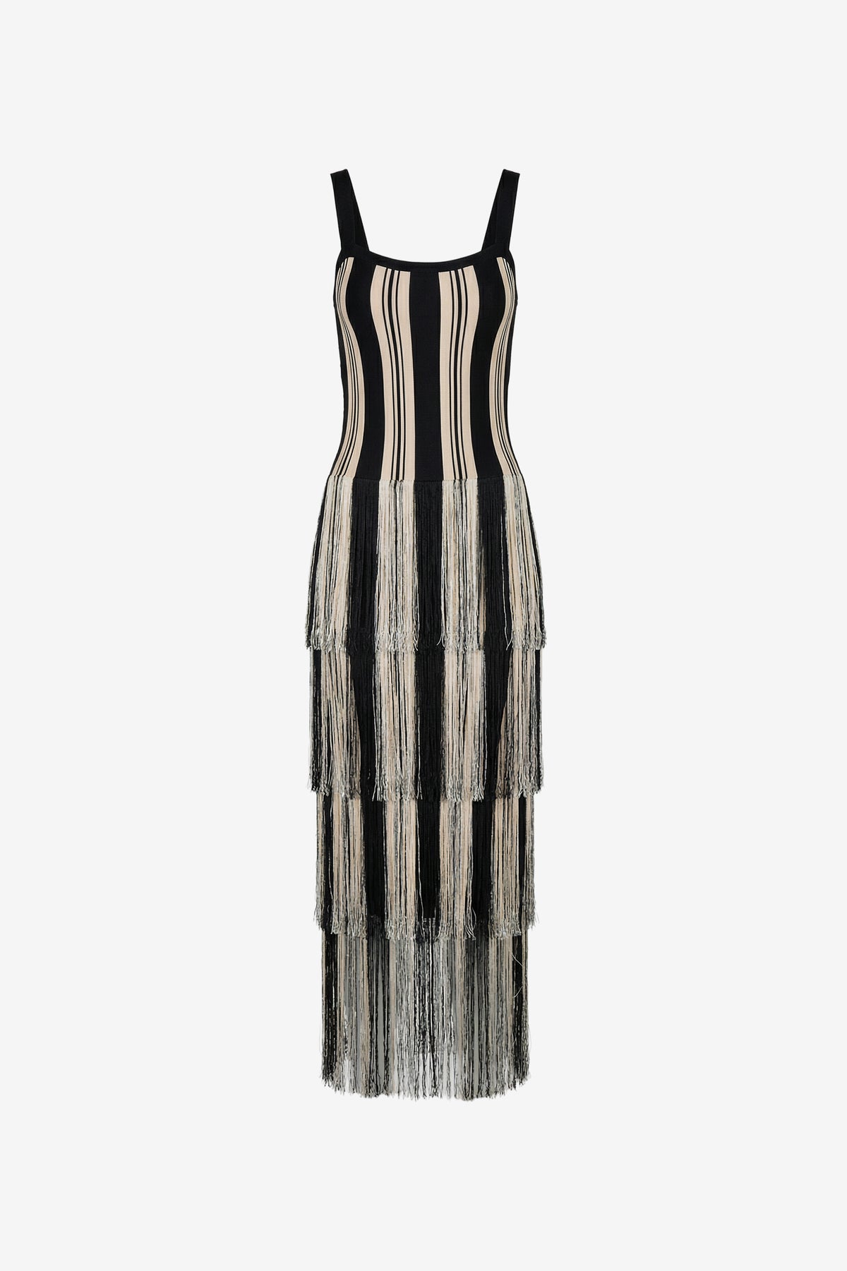 LEO MIDI DRESS WITH FRINGE