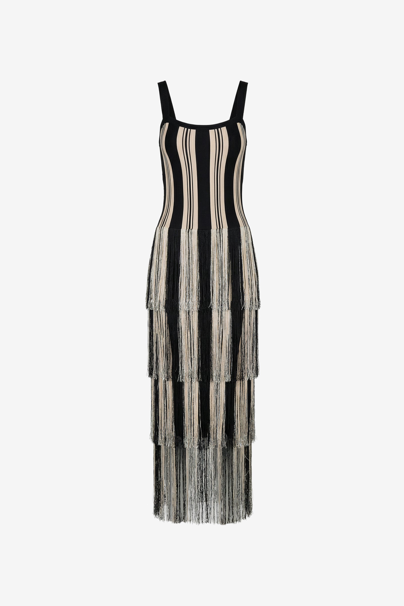 LEO MIDI DRESS WITH FRINGE