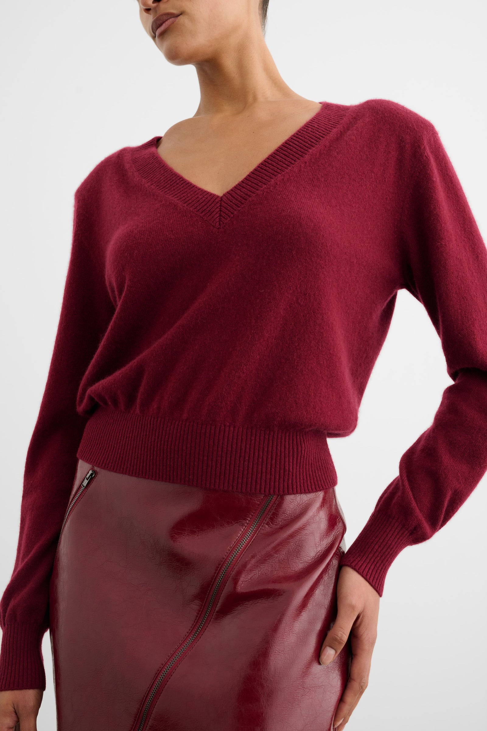 VERENA ASYMMETRICAL ZIP-FRONT SKIRT